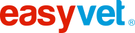 Logo of "easyvet" with red and blue lettering and a stylized vet cross symbol.